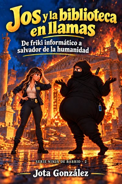 Portada de Jos y la biblioteca en llamas